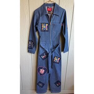 90s Y2K Russian Vintage Denim Jumpsuit by I.N.K. Imagine Not Knowing, Small